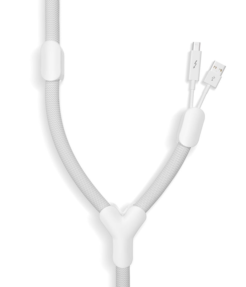 Bluelounge BLUSB-WH Soba Cable Director, White - Image 1